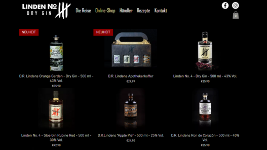 Screenshot Online Shop Linden No. 4
