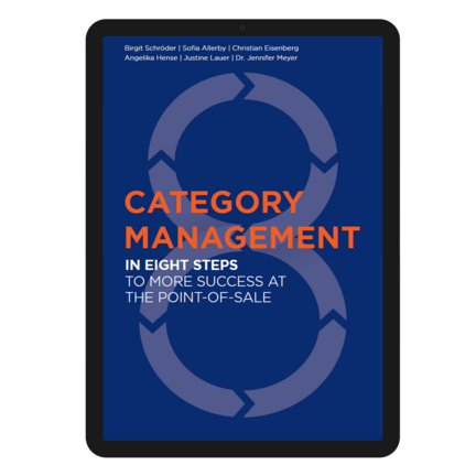 E-Book Category Management Buch Ein IPad mit einer Voransicht für ein E-Book zum Thema Category Management