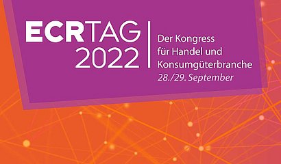 Banner im Corporate Design von GS1 Germany zum ECR Tag 2022