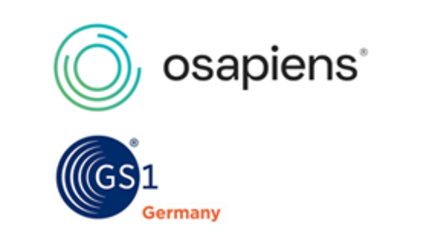 Logos von osapiens und GS1 Germany