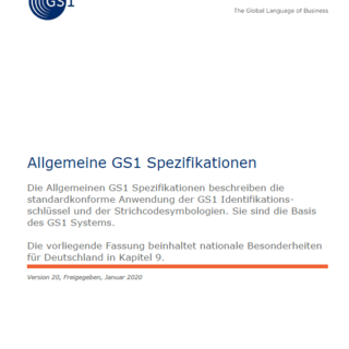 Cover Allgemeine GS1 Spezifikationen