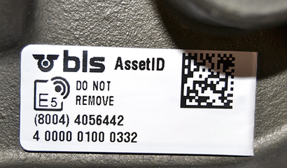 Schwarz-weiß-Fotografie RFID-Etikett von BLS